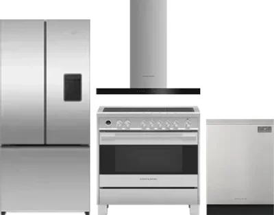 4 Piece Package Includes Refrigerator, Range, Hood And Dishwasher